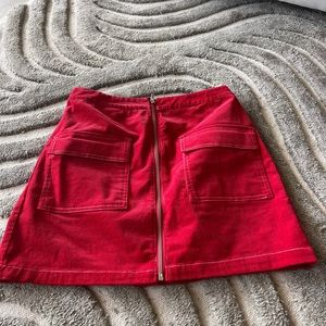 Urban outfitters red skirt